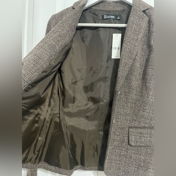 NWT Brown and Gray New York & Company Blazer - Size 2 - Picture 8 of 9